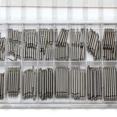 Set of 360 stainless steel watch strap pins 8mm - 25mm